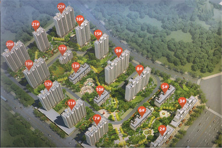 品质小区！中梁首府3室2厅2卫117m2全明户型朝向采光好